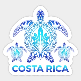 Vintage Costa Rica Ocean Blue Sea Turtle Souvenirs Sticker